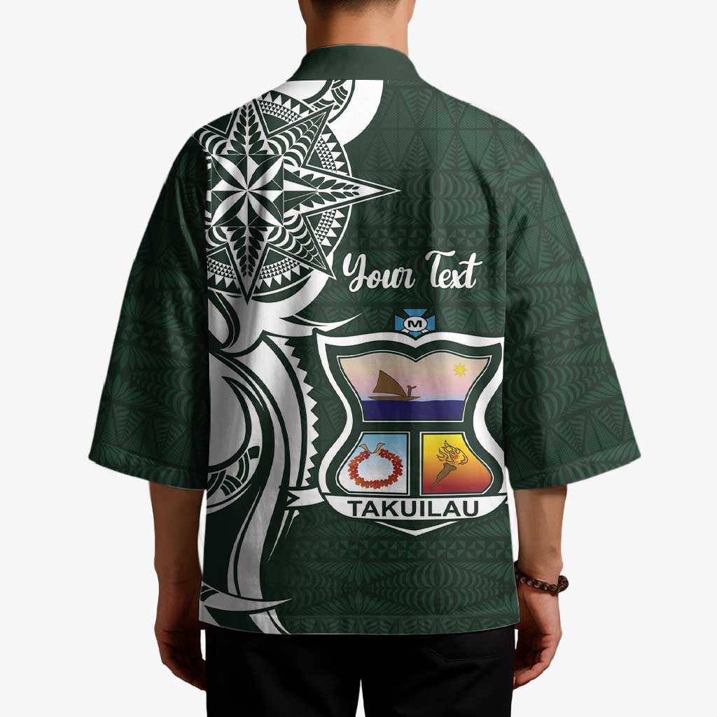 Personalised Tonga Takuilau College Kimono Est 1975 Tongan Ngatu Pattern - Polynesian Pride