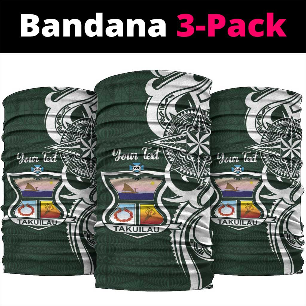Personalised Tonga Takuilau College Neck Gaiter Est 1975 Tongan Ngatu Pattern - Polynesian Pride