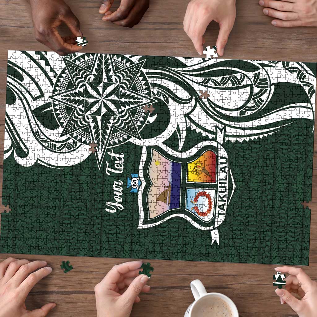Personalised Tonga Takuilau College Puzzle Est 1975 Tongan Ngatu Pattern - Polynesian Pride