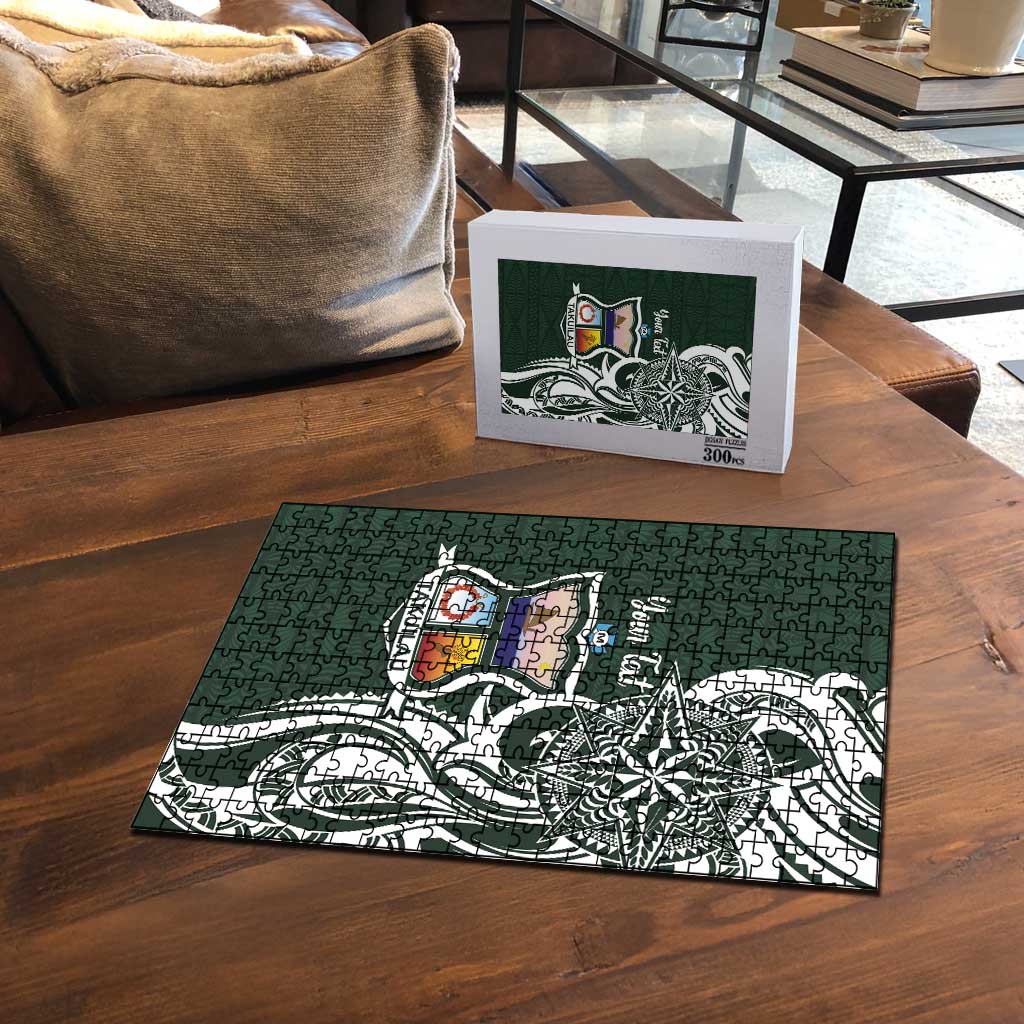 Personalised Tonga Takuilau College Puzzle Est 1975 Tongan Ngatu Pattern - Polynesian Pride