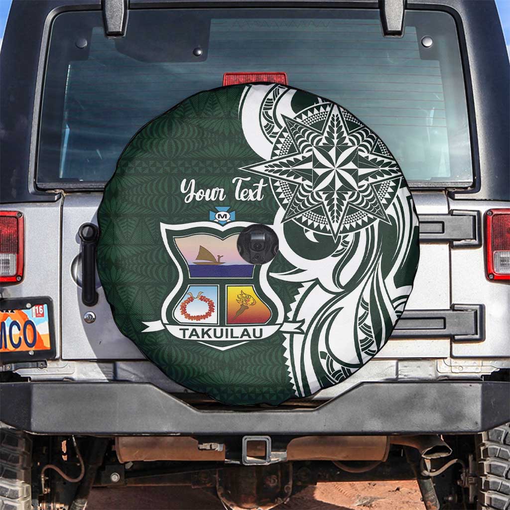 Personalised Tonga Takuilau College Spare Tire Cover Est 1975 Tongan Ngatu Pattern - Polynesian Pride