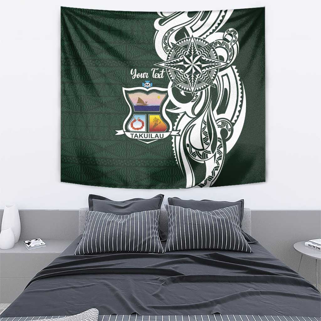 Personalised Tonga Takuilau College Tapestry Est 1975 Tongan Ngatu Pattern - Polynesian Pride