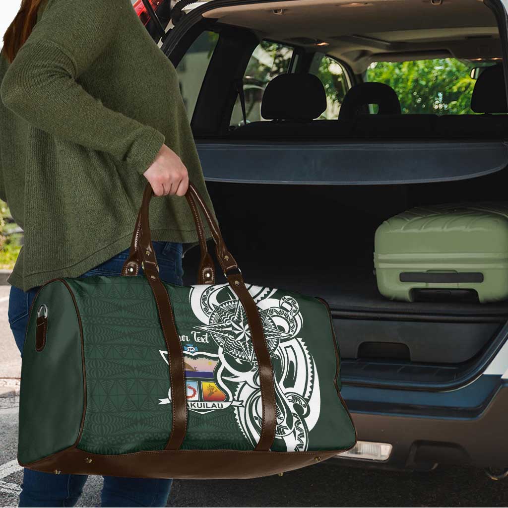 Personalised Tonga Takuilau College Travel Bag Est 1975 Tongan Ngatu Pattern - Polynesian Pride