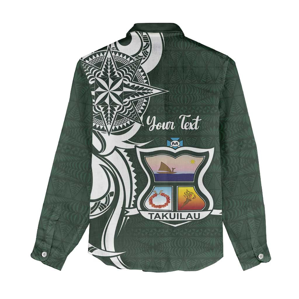 Personalised Tonga Takuilau College Women Casual Shirt Est 1975 Tongan Ngatu Pattern - Polynesian Pride