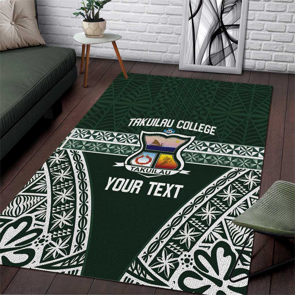 Personalised Tonga Takuilau College Area Rug 50th Anniversary Ngatu Kupesi - Polynesian Pride