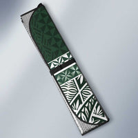 Personalised Tonga Takuilau College Auto Sun Shade 50th Anniversary Ngatu Kupesi LT14 - Polynesian Pride