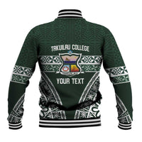 Personalised Tonga Takuilau College Baseball Jacket 50th Anniversary Ngatu Kupesi - Polynesian Pride