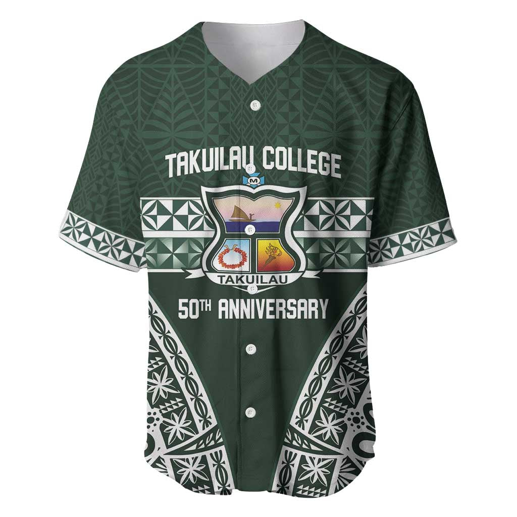 Personalised Tonga Takuilau College Baseball Jersey 50th Anniversary Ngatu Kupesi - Polynesian Pride