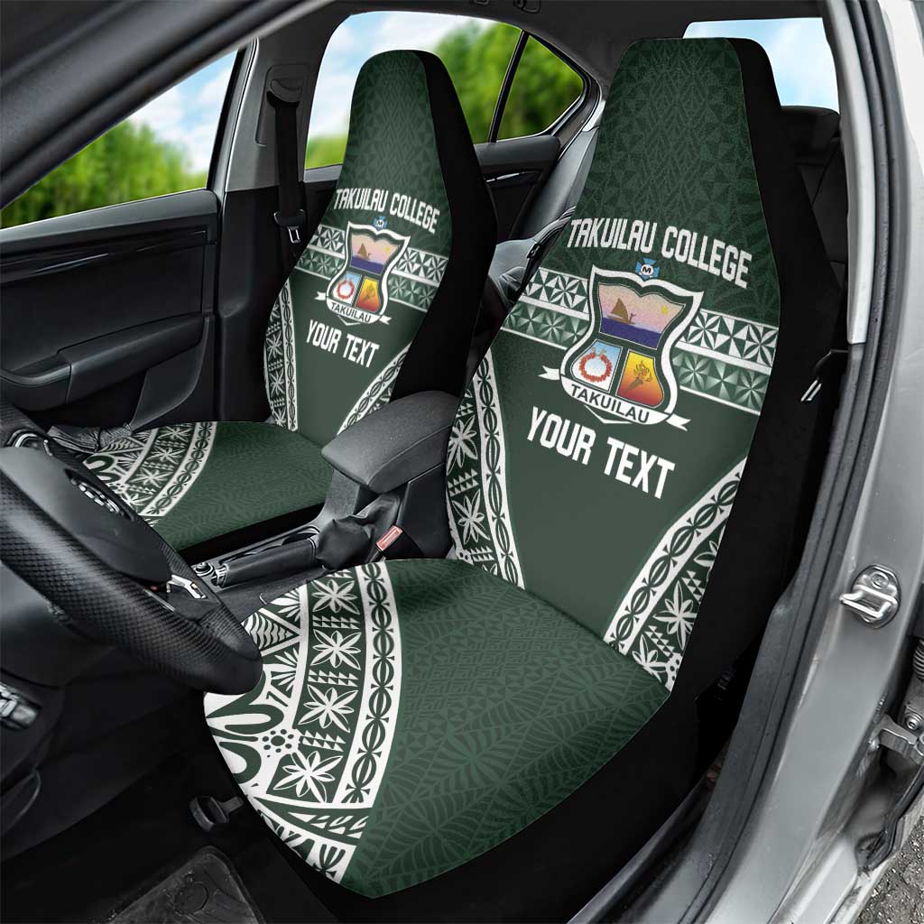 Personalised Tonga Takuilau College Car Seat Cover 50th Anniversary Ngatu Kupesi - Polynesian Pride