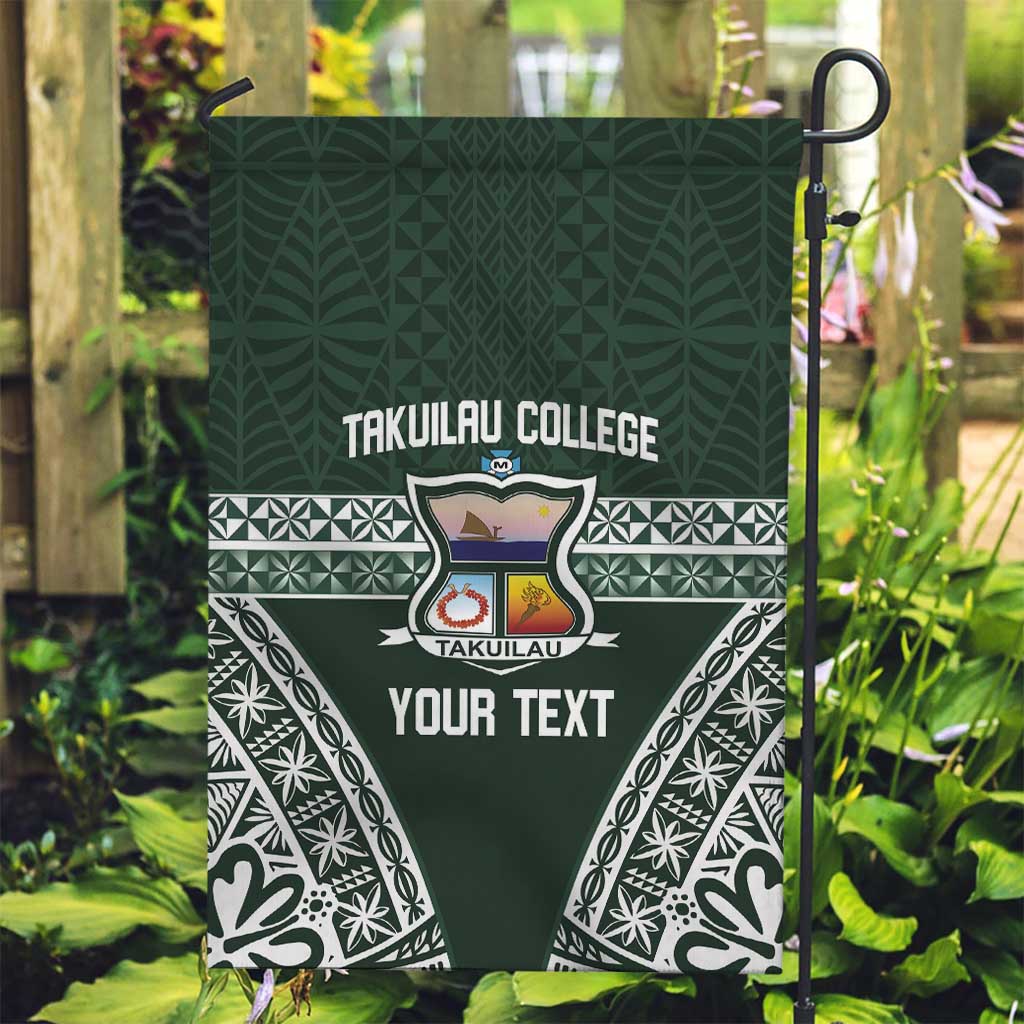 Personalised Tonga Takuilau College Garden Flag 50th Anniversary Ngatu Kupesi - Polynesian Pride