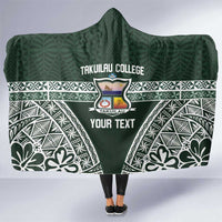 Personalised Tonga Takuilau College Hooded Blanket 50th Anniversary Ngatu Kupesi - Polynesian Pride