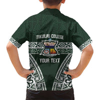 Personalised Tonga Takuilau College Kid Hawaiian Shirt 50th Anniversary Ngatu Kupesi - Polynesian Pride