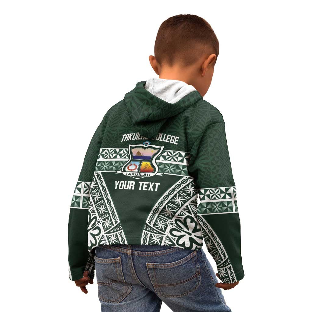 Personalised Tonga Takuilau College Kid Hoodie 50th Anniversary Ngatu Kupesi - Polynesian Pride