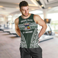 Personalised Tonga Takuilau College Men Tank Top 50th Anniversary Ngatu Kupesi - Polynesian Pride