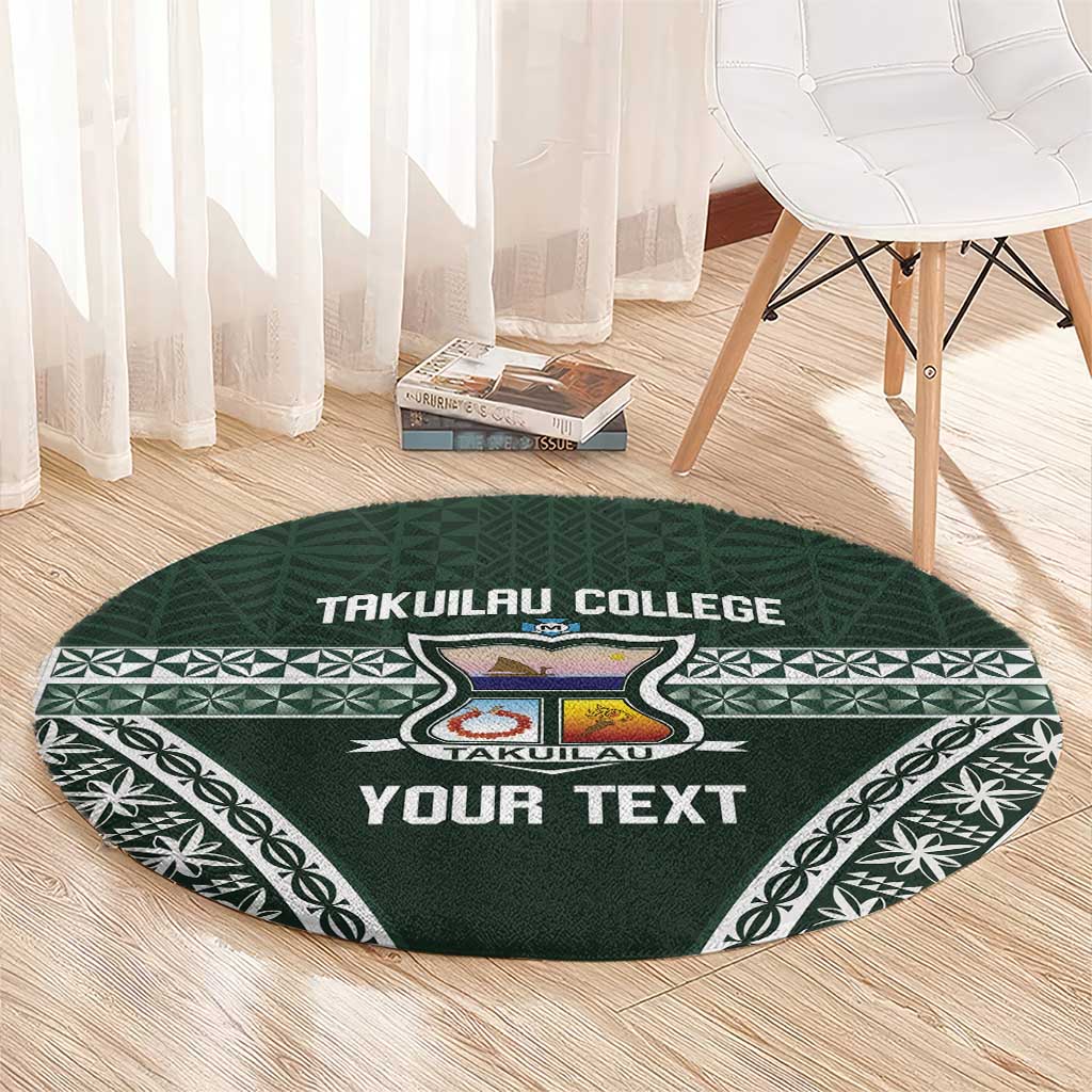 Personalised Tonga Takuilau College Round Carpet 50th Anniversary Ngatu Kupesi - Polynesian Pride
