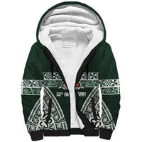 Personalised Tonga Takuilau College Sherpa Hoodie 50th Anniversary Ngatu Kupesi - Polynesian Pride