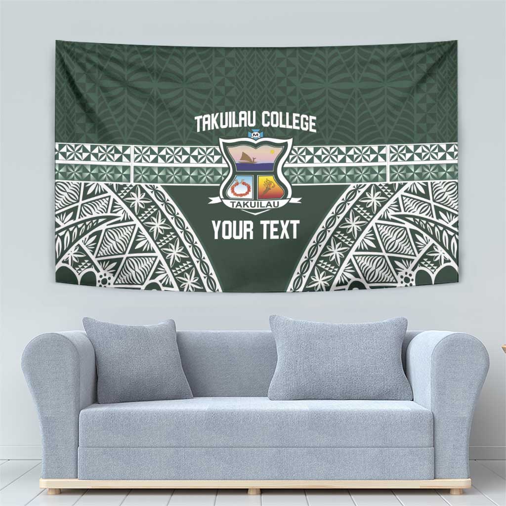 Personalised Tonga Takuilau College Tapestry 50th Anniversary Ngatu Kupesi - Polynesian Pride