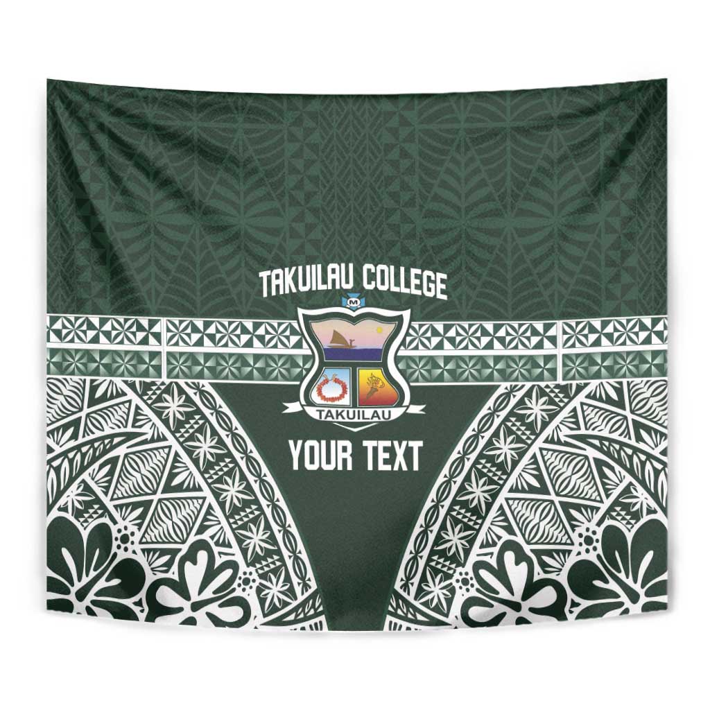 Personalised Tonga Takuilau College Tapestry 50th Anniversary Ngatu Kupesi - Polynesian Pride