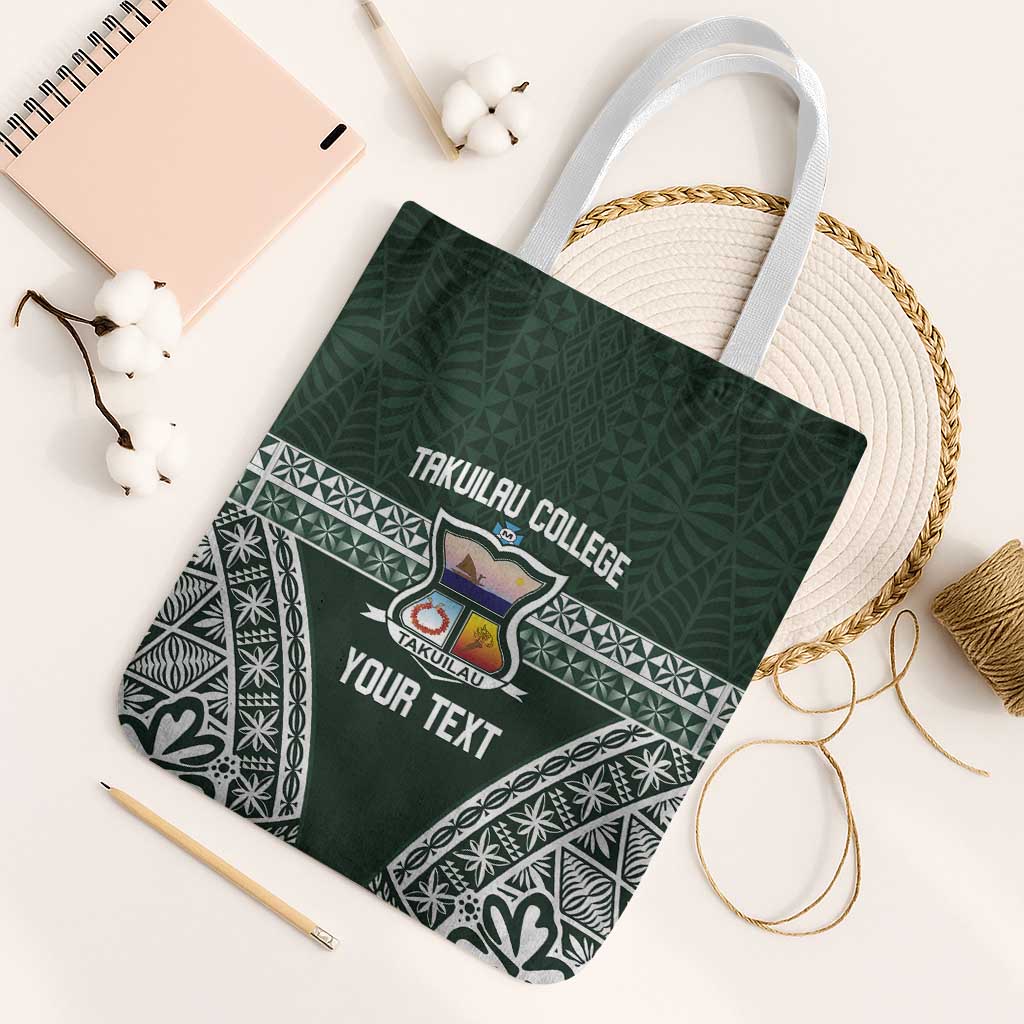 Personalised Tonga Takuilau College Tote Bag 50th Anniversary Ngatu Kupesi - Polynesian Pride