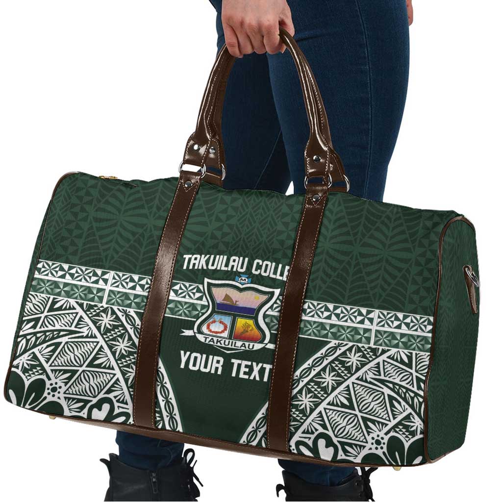 Personalised Tonga Takuilau College Travel Bag 50th Anniversary Ngatu Kupesi - Polynesian Pride