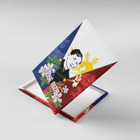 Philippines Rizal Day Canvas Wall Art Filipino Sampaguita Grunge Style - Polynesian Pride