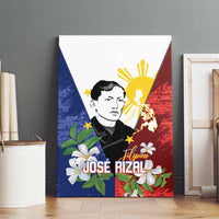 Philippines Rizal Day Canvas Wall Art Filipino Sampaguita Grunge Style - Polynesian Pride