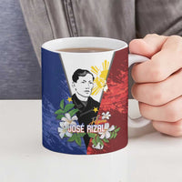 Philippines Rizal Day Ceramic Mug Filipino Sampaguita Grunge Style - Polynesian Pride