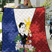 Philippines Rizal Day Quilt Filipino Sampaguita Grunge Style - Polynesian Pride