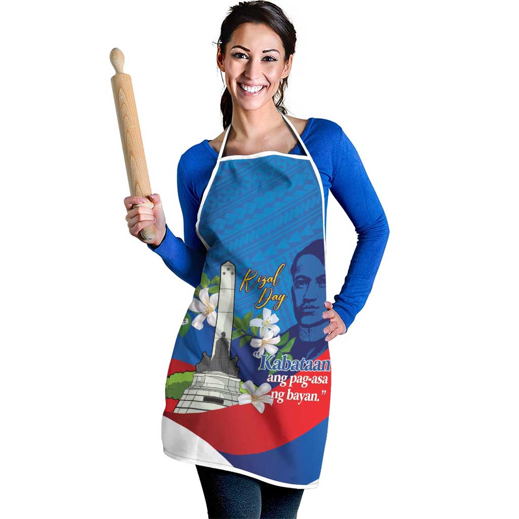 Philippines Rizal Day Apron Filipino Motto Stella Polynesian Pattern - Polynesian Pride