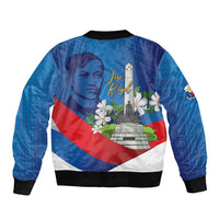 Philippines Rizal Day Bomber Jacket Filipino Motto Stella Polynesian Pattern - Polynesian Pride