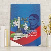 Philippines Rizal Day Canvas Wall Art Filipino Motto Stella Polynesian Pattern - Polynesian Pride