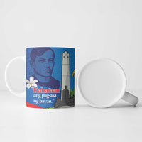 Philippines Rizal Day Ceramic Mug Filipino Motto Stella Polynesian Pattern - Polynesian Pride