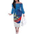 Philippines Rizal Day Off The Shoulder Long Sleeve Dress Filipino Motto Stella Polynesian Pattern - Polynesian Pride