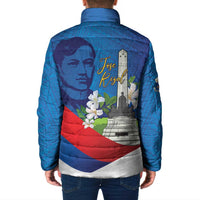 Philippines Rizal Day Padded Jacket Filipino Motto Stella Polynesian Pattern - Polynesian Pride