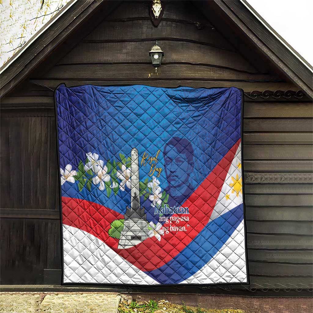 Philippines Rizal Day Quilt Filipino Motto Stella Polynesian Pattern - Polynesian Pride