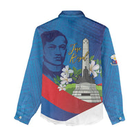 Philippines Rizal Day Women Casual Shirt Filipino Motto Stella Polynesian Pattern - Polynesian Pride