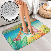 Surfing Paradise Hawaii Bathroom Set Tropical Flowers Beachy Vibes LT14 - Polynesian Pride