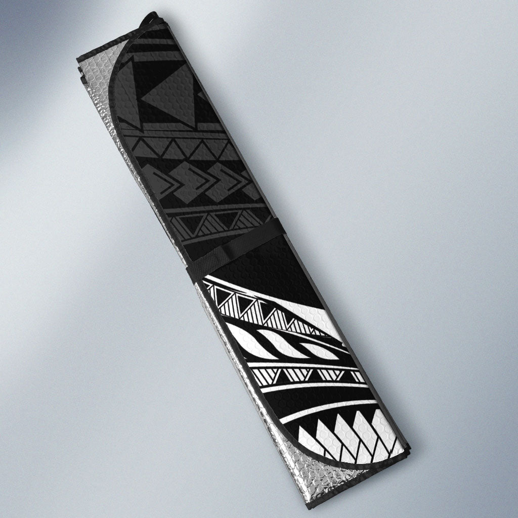 Hawaii Surfing Personalized Auto Sun Shade Born To Surf Tiki Hawaiian Pattern LT14 - Polynesian Pride
