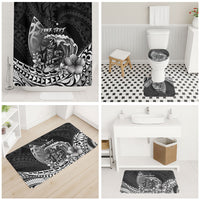 Hawaii Surfing Personalized Bathroom Set Born To Surf Tiki Hawaiian Pattern LT14 - Polynesian Pride