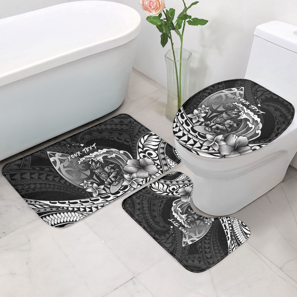 Hawaii Surfing Personalized Bathroom Set Born To Surf Tiki Hawaiian Pattern LT14 - Polynesian Pride