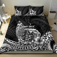 Hawaii Surfing Personalized Bedding Set Born To Surf Tiki Hawaiian Pattern LT14 - Polynesian Pride