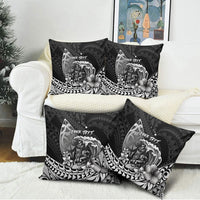 Hawaii Surfing Personalized Pillow Cover Born To Surf Tiki Hawaiian Pattern LT14 - Polynesian Pride