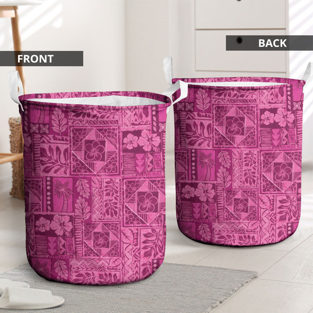 Hawaii Rainforest Beach Tropical Flowers Laundry Basket LT14 - Polynesian Pride