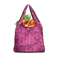 Hawaii Rainforest Beach Tropical Flowers Grocery Bag LT14 1-pack One Size Pink - Polynesian Pride