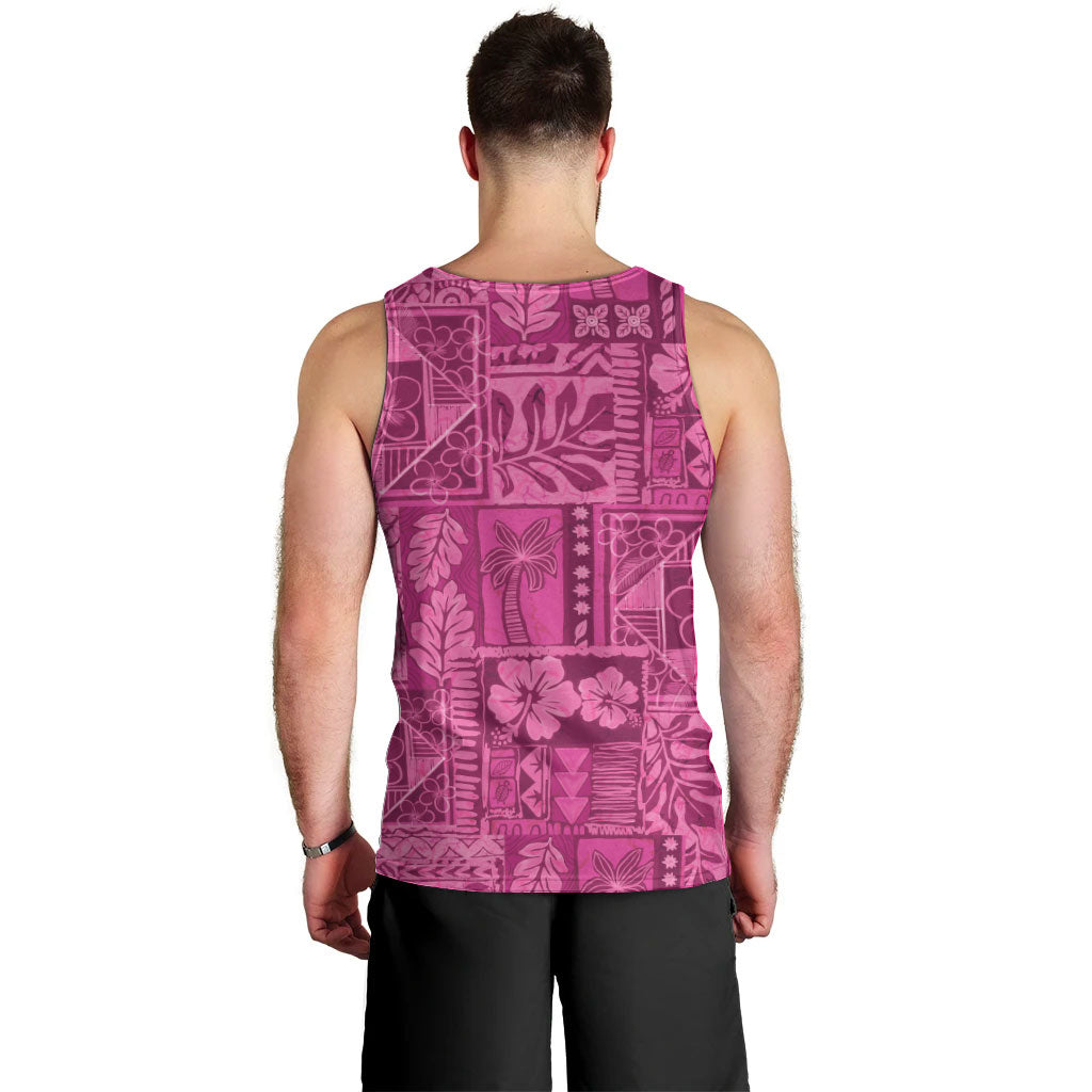 Hawaii Rainforest Beach Tropical Flowers Men Tank Top LT14 - Polynesian Pride