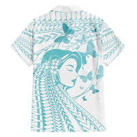 Polynesia Cervical Cancer Awareness Month Family Matching Off Shoulder Maxi Dress and Hawaiian Shirt Polynesian Women Faith Hope Love!