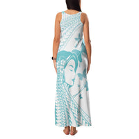 Polynesia Cervical Cancer Awareness Month Family Matching Tank Maxi Dress and Hawaiian Shirt Polynesian Women Faith Hope Love!