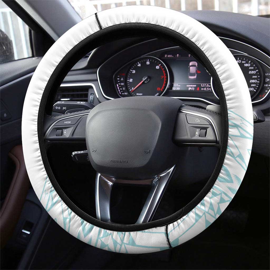 Polynesia Cervical Cancer Awareness Month Steering Wheel Cover Polynesian Women Faith Hope Love!