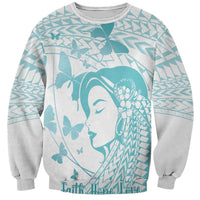 Polynesia Cervical Cancer Awareness Month Sweatshirt Polynesian Women Faith Hope Love!