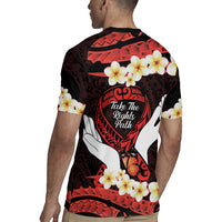 Polynesia AIDS Awareness Month Rugby Jersey Take The Rights Path Polynesian Pattern